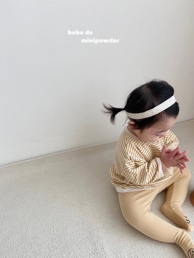MINI POWDER - Korean Children Fashion - #Kfashion4kids - Bebe Stripes Pocket Sweatshirt - 12