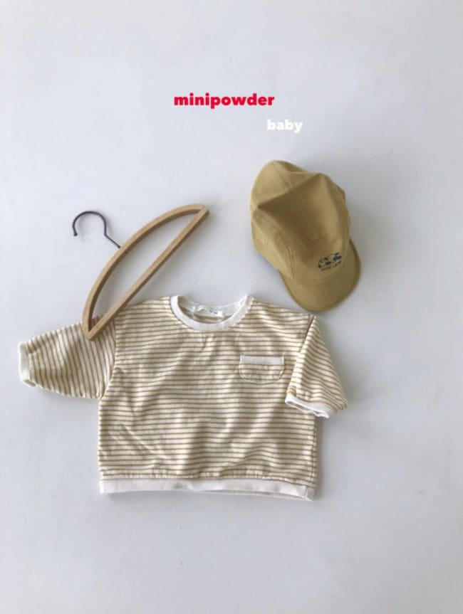 MINI POWDER - Korean Children Fashion - #Kfashion4kids - Bebe Stripes Pocket Sweatshirt - 2