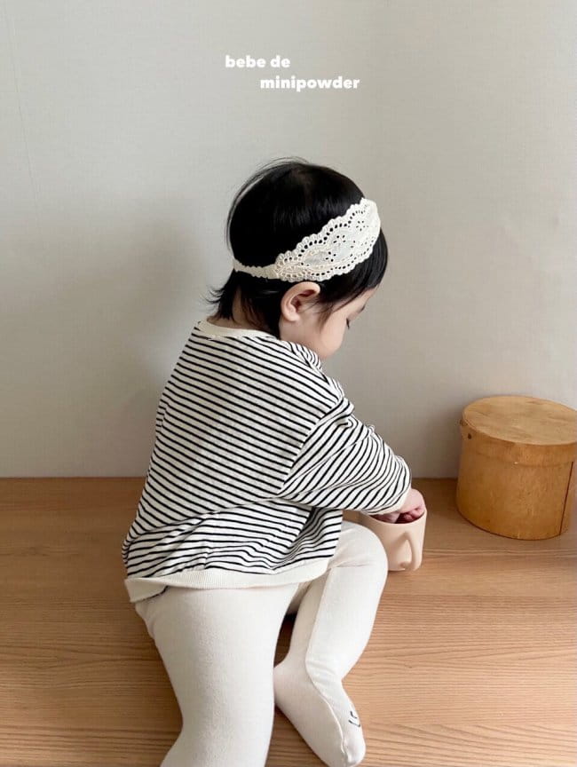 MINI POWDER - Korean Children Fashion - #Kfashion4kids - Bebe Stripes Pocket Sweatshirt - 5