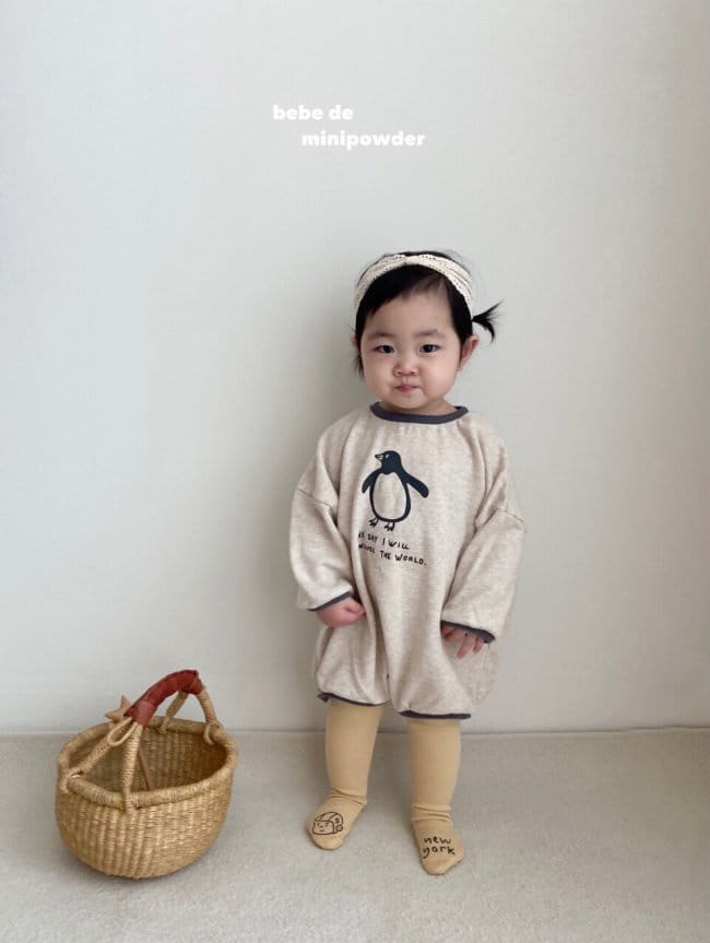 MINI POWDER - Korean Children Fashion - #Kfashion4kids - Penguin Bodysuit - 5
