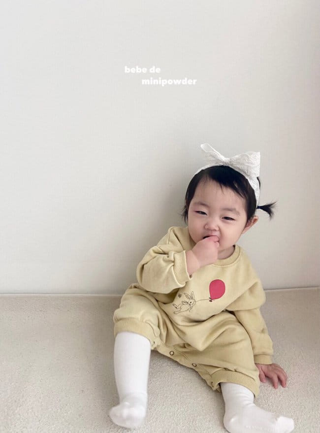 MINI POWDER - Korean Children Fashion - #Kfashion4kids - Rabbit Balloon Bodysuit