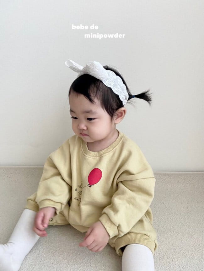 MINI POWDER - Korean Children Fashion - #Kfashion4kids - Rabbit Balloon Bodysuit - 6