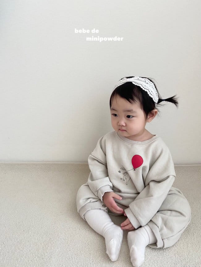 MINI POWDER - Korean Children Fashion - #Kfashion4kids - Rabbit Balloon Bodysuit - 8