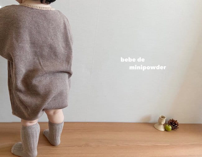 MINI POWDER - Korean Children Fashion - #Kfashion4kids - Waffle Color Bodysuit - 8