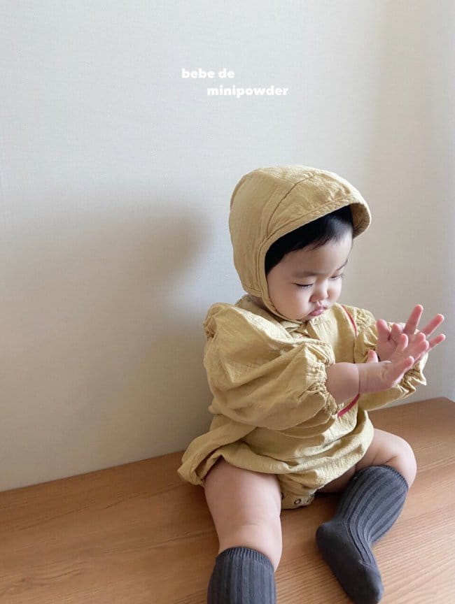 MINI POWDER - Korean Children Fashion - #Kfashion4kids - Rabbit Embroidery Bodysuit - 5