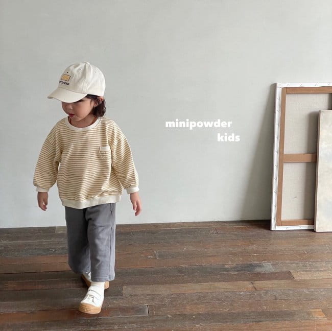MINI POWDER - Korean Children Fashion - #Kfashion4kids - Stripes Pocket Sweatshirt - 10
