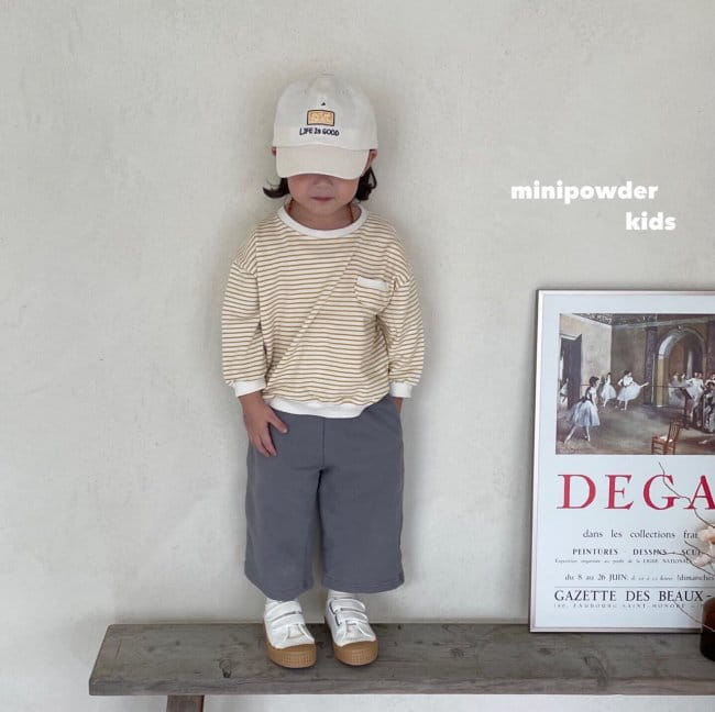 MINI POWDER - Korean Children Fashion - #Kfashion4kids - Stripes Pocket Sweatshirt - 12