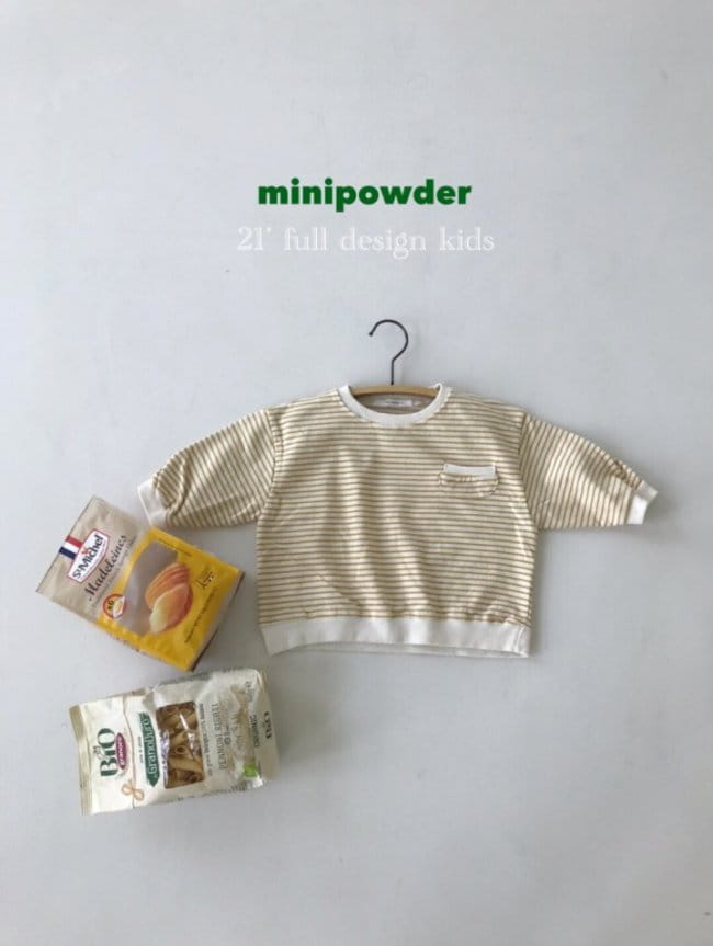 MINI POWDER - Korean Children Fashion - #Kfashion4kids - Stripes Pocket Sweatshirt - 3