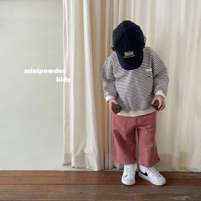 MINI POWDER - Korean Children Fashion - #Kfashion4kids - Stripes Pocket Sweatshirt - 5