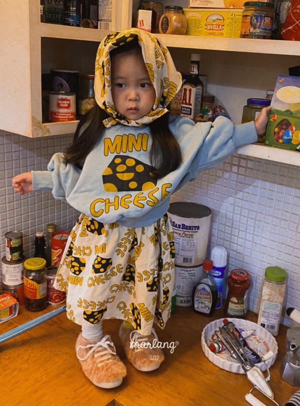 MINI PS MARKET - Korean Children Fashion - #Kfashion4kids - Cheese Fleece Sweatshirt