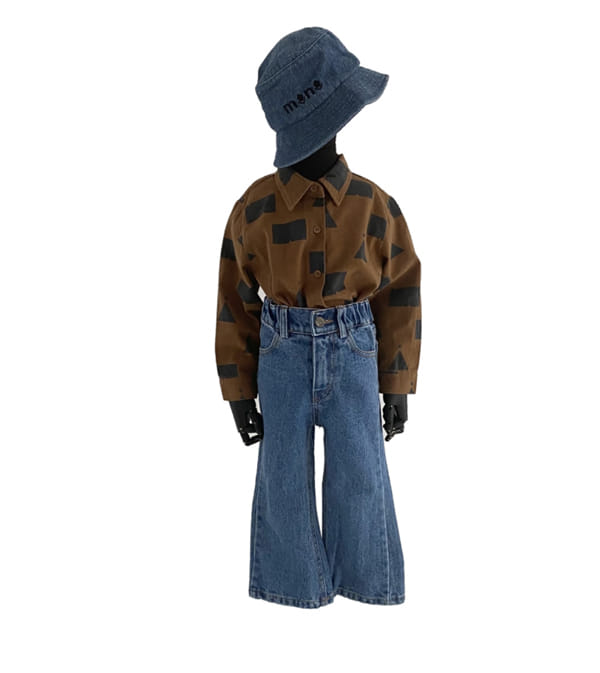 MINI PS MARKET - Korean Children Fashion - #Kfashion4kids - Denim Washing Bucket Hat