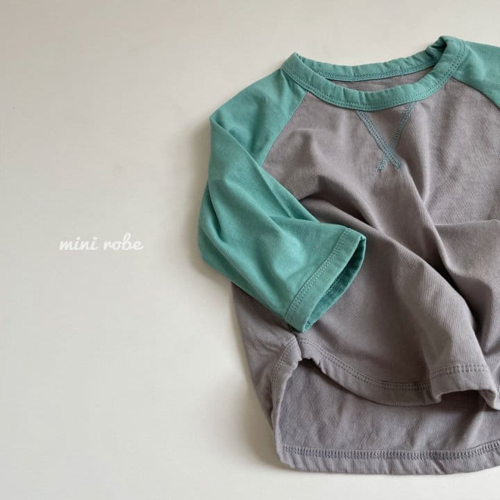 MINI ROBE - Korean Children Fashion - #Kfashion4kids - Vintage Raglan Tee - 12
