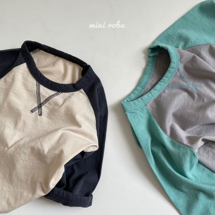 MINI ROBE - Korean Children Fashion - #Kfashion4kids - Vintage Raglan Tee - 3