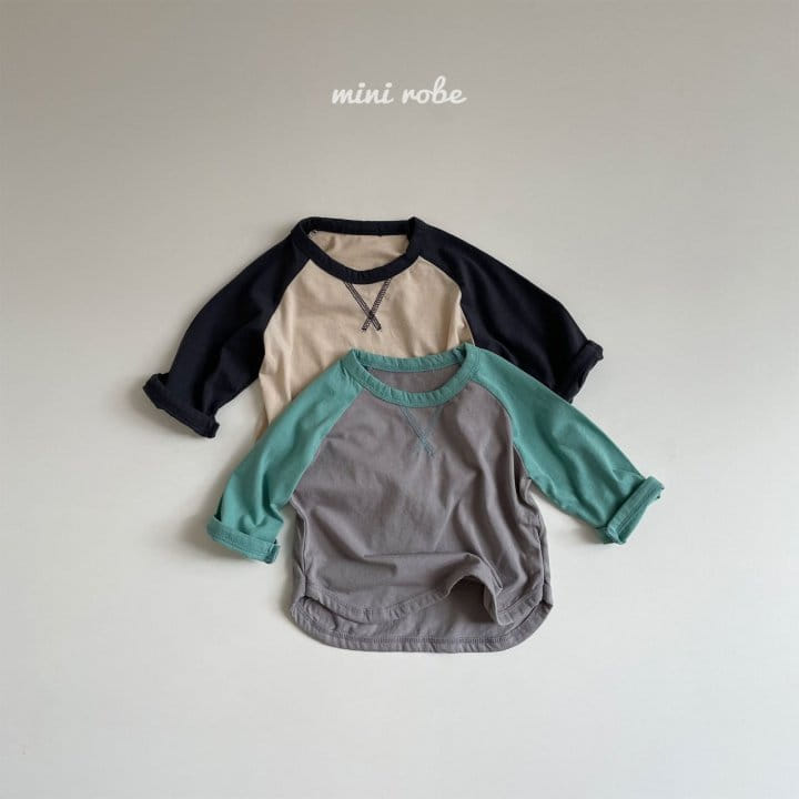 MINI ROBE - Korean Children Fashion - #Kfashion4kids - Vintage Raglan Tee - 5