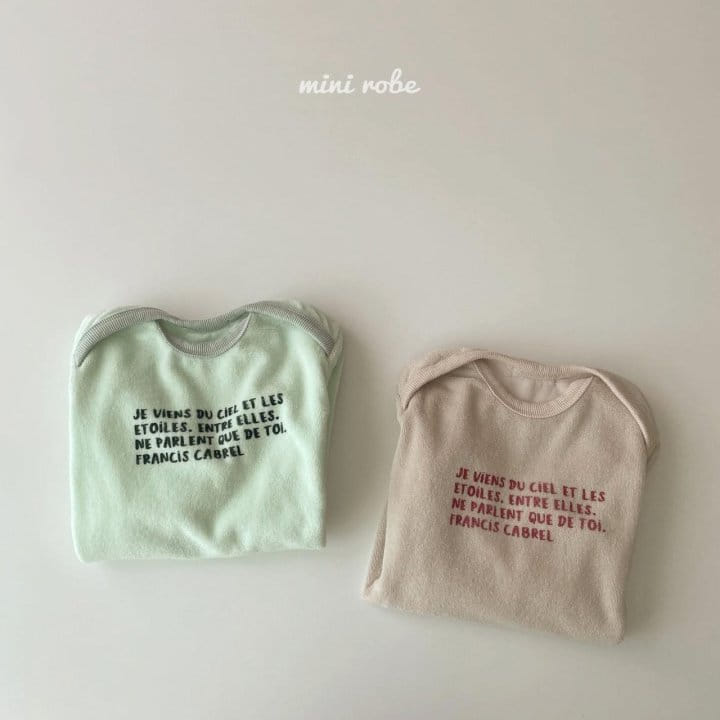 MINI ROBE - Korean Children Fashion - #Kfashion4kids - Terry Romper - 12