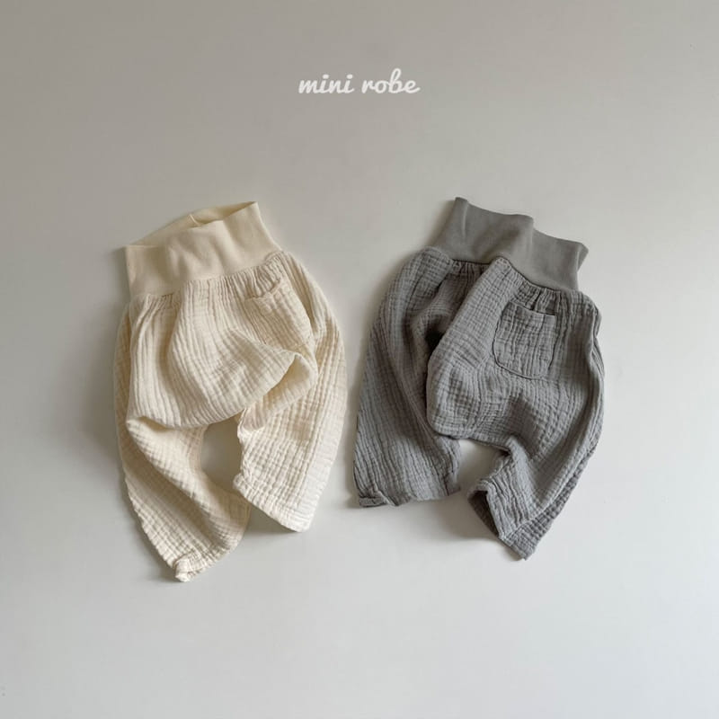 MINI ROBE - Korean Children Fashion - #Kfashion4kids - Natural Baggy Pants