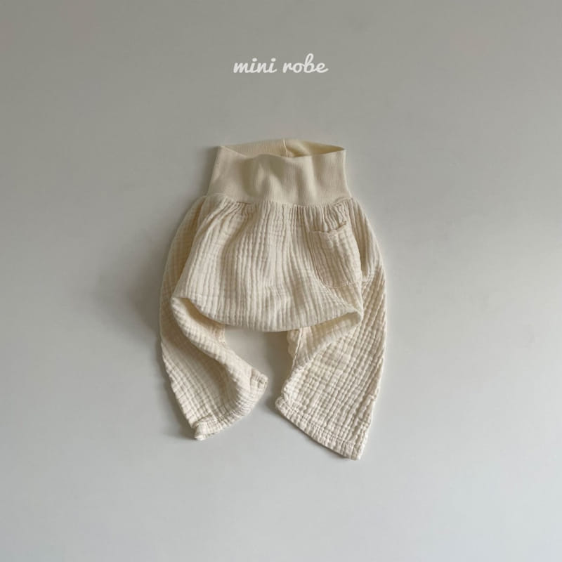 MINI ROBE - Korean Children Fashion - #Kfashion4kids - Natural Baggy Pants - 3