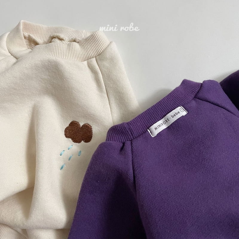 MINI ROBE - Korean Children Fashion - #Kfashion4kids - Cloud Embroidery Sweatshirt - 10