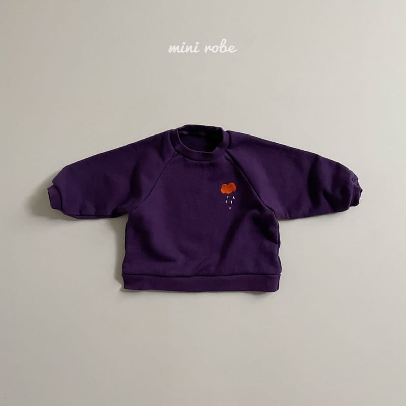 MINI ROBE - Korean Children Fashion - #Kfashion4kids - Cloud Embroidery Sweatshirt - 2