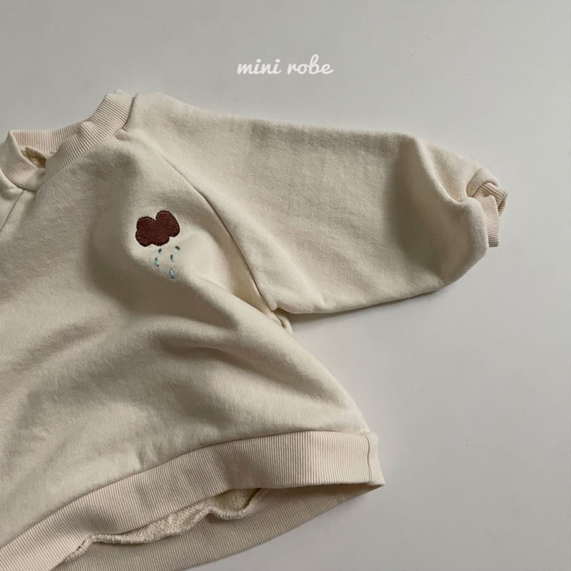 MINI ROBE - Korean Children Fashion - #Kfashion4kids - Cloud Embroidery Sweatshirt - 3