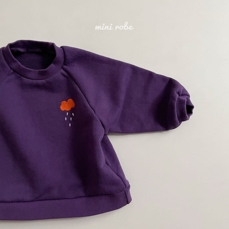MINI ROBE - Korean Children Fashion - #Kfashion4kids - Cloud Embroidery Sweatshirt - 4