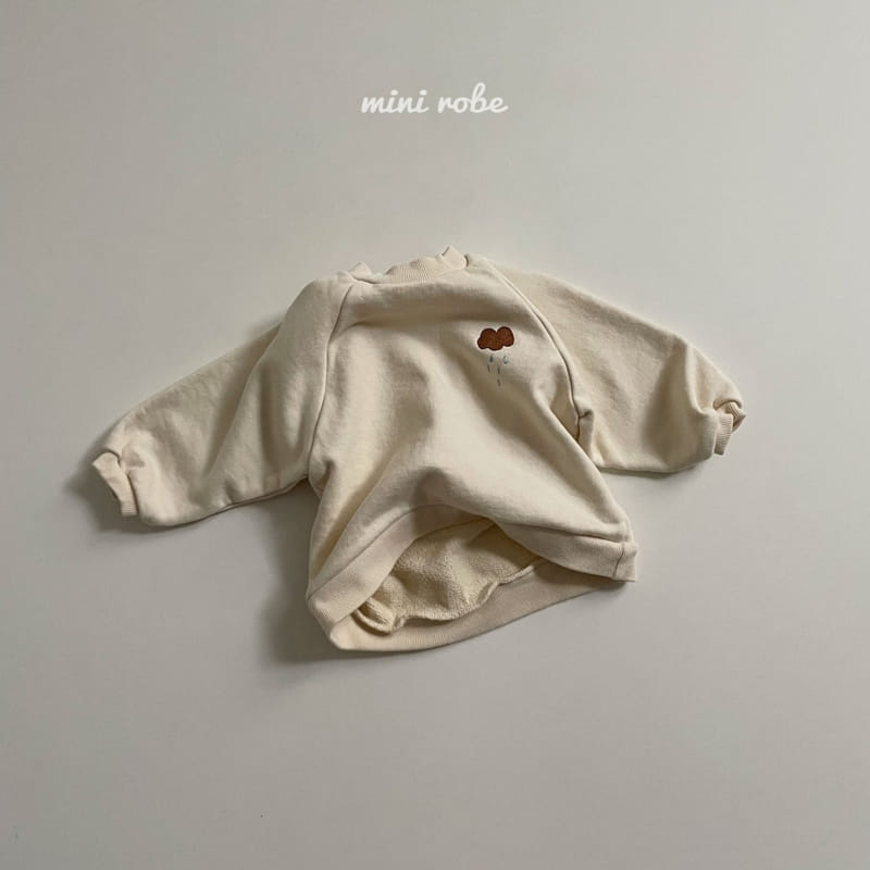 MINI ROBE - Korean Children Fashion - #Kfashion4kids - Cloud Embroidery Sweatshirt - 8