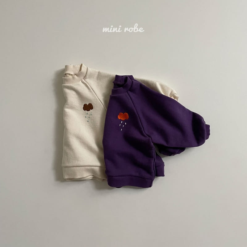 MINI ROBE - Korean Children Fashion - #Kfashion4kids - Cloud Embroidery Sweatshirt - 9