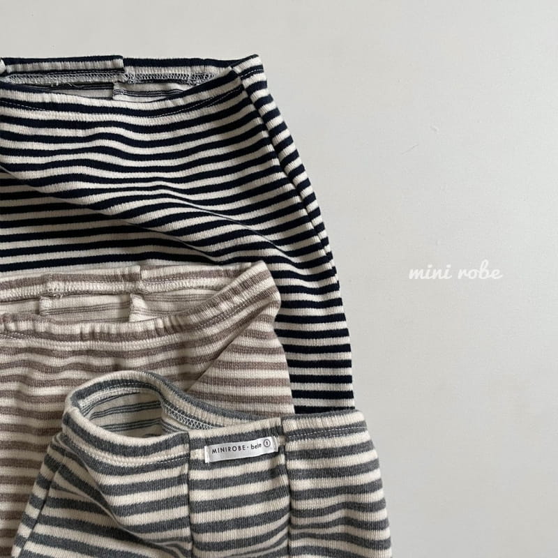 MINI ROBE - Korean Children Fashion - #Kfashion4kids - Stripe Leggings - 3