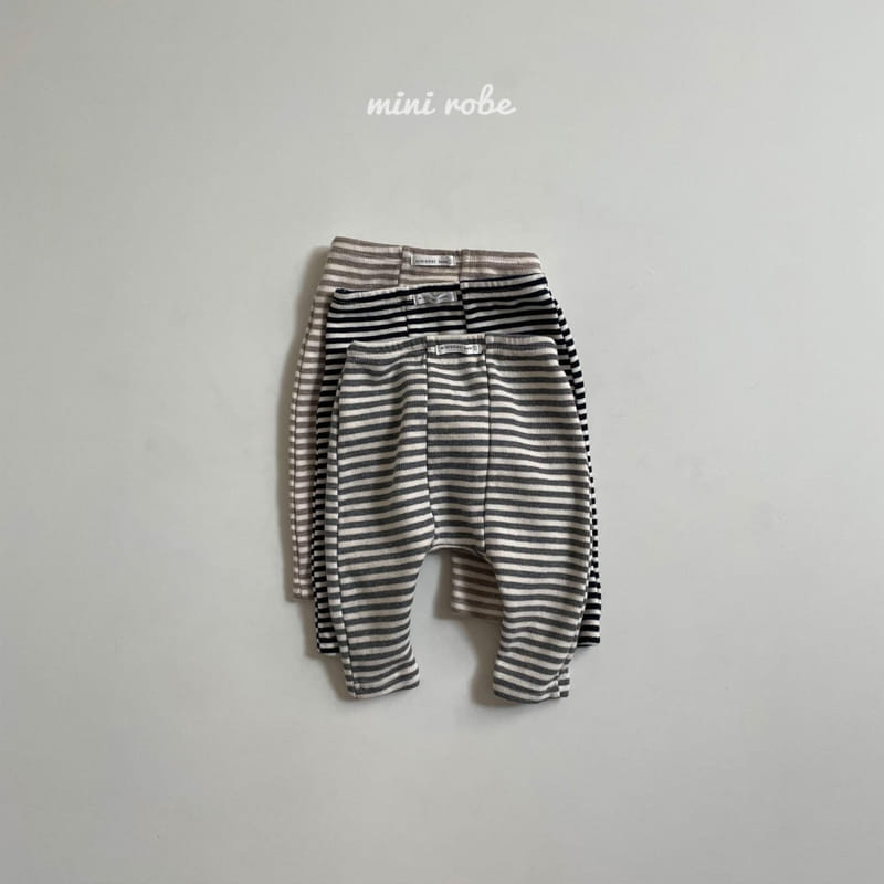 MINI ROBE - Korean Children Fashion - #Kfashion4kids - Stripe Leggings - 4