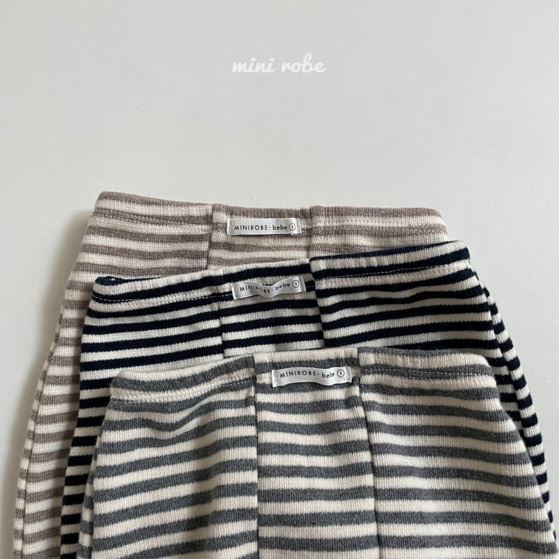 MINI ROBE - Korean Children Fashion - #Kfashion4kids - Stripe Leggings - 5