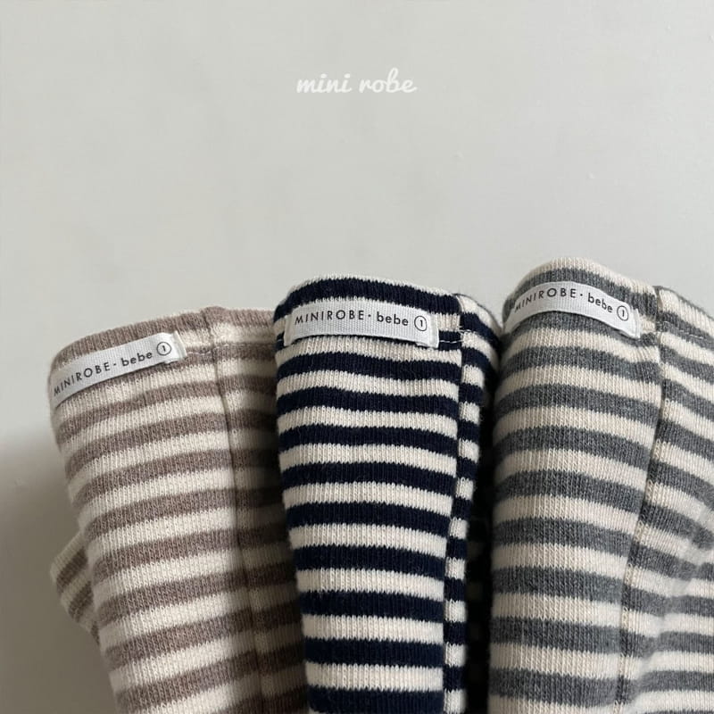 MINI ROBE - Korean Children Fashion - #Kfashion4kids - Stripe Leggings - 6