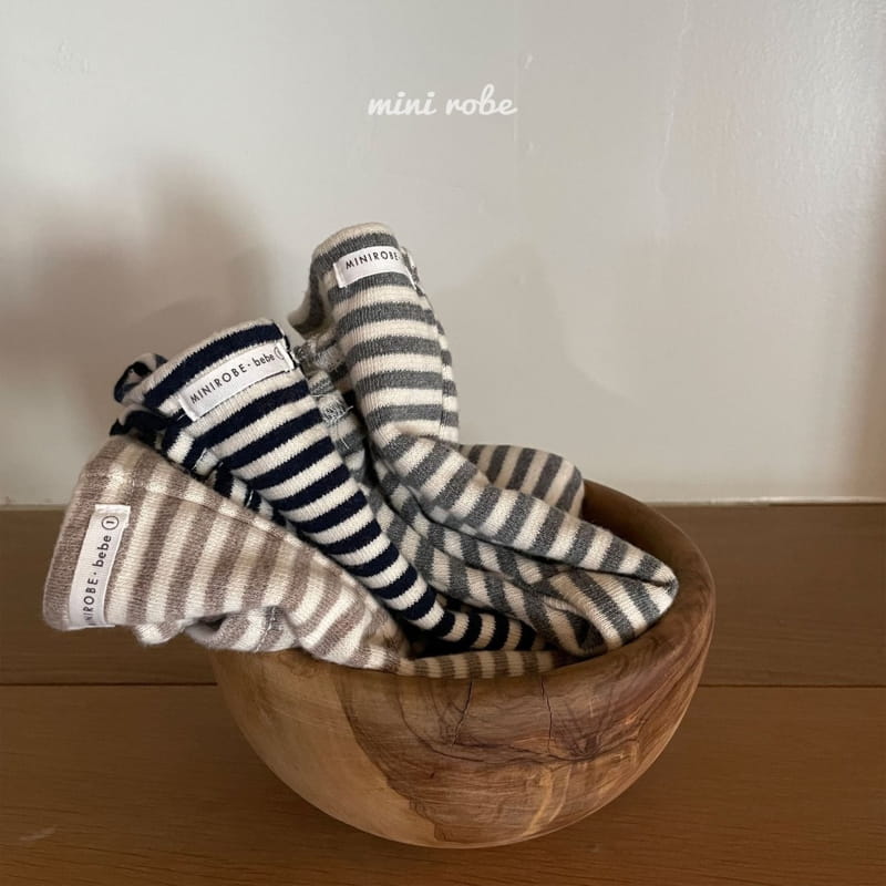 MINI ROBE - Korean Children Fashion - #Kfashion4kids - Stripe Leggings - 8