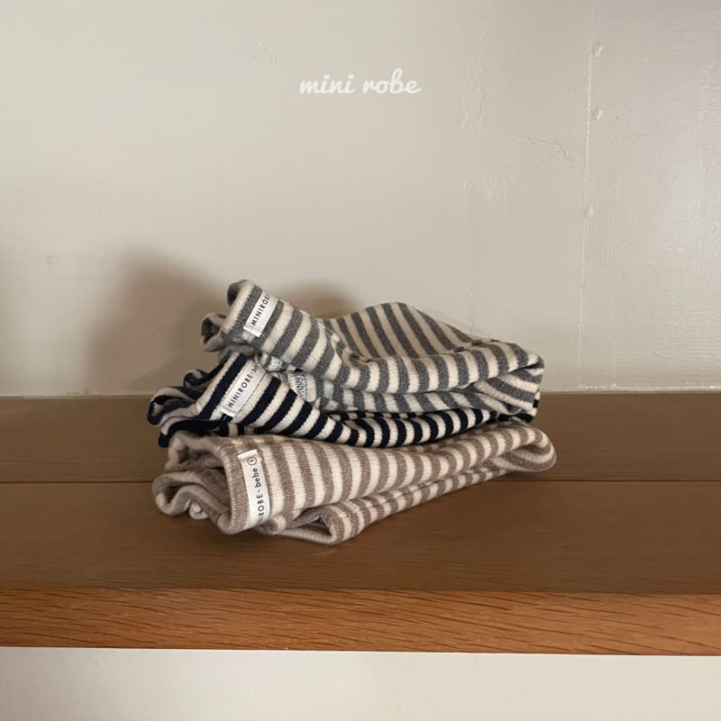 MINI ROBE - Korean Children Fashion - #Kfashion4kids - Stripe Leggings - 9