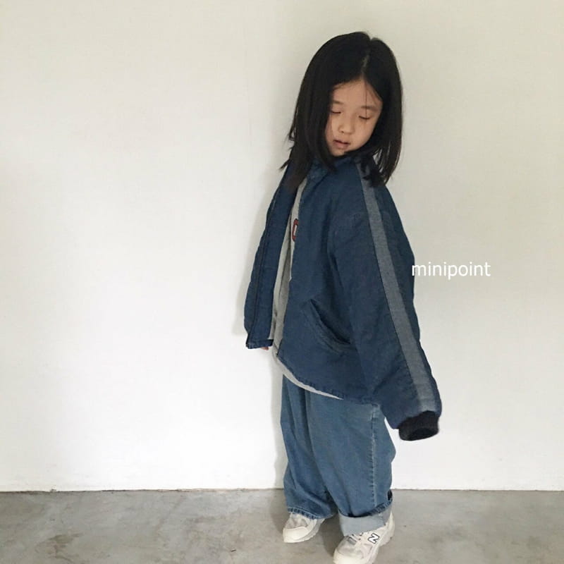 MINIPOINT - Korean Children Fashion - #Kfashion4kids - Nubi Denim Jumper - 3