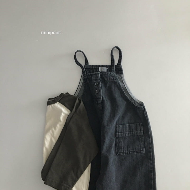 MINIPOINT - Korean Children Fashion - #Kfashion4kids - Button Overall - 12