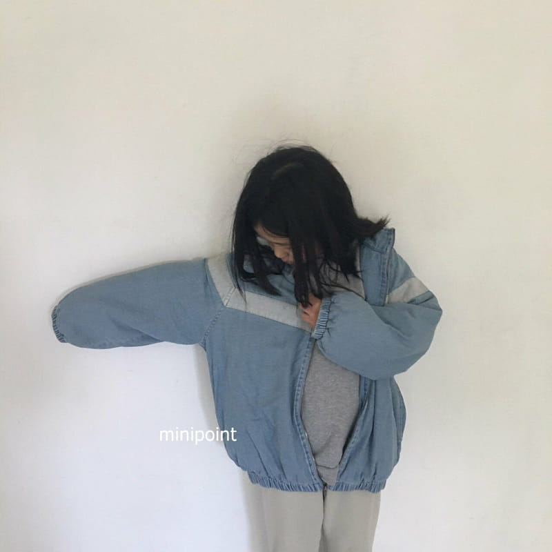 MINIPOINT - Korean Children Fashion - #Kfashion4kids - V Denim Jumper - 10