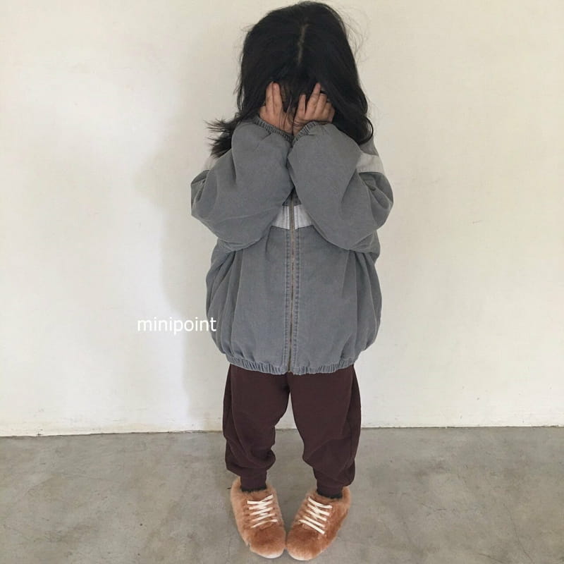 MINIPOINT - Korean Children Fashion - #Kfashion4kids - V Denim Jumper - 2