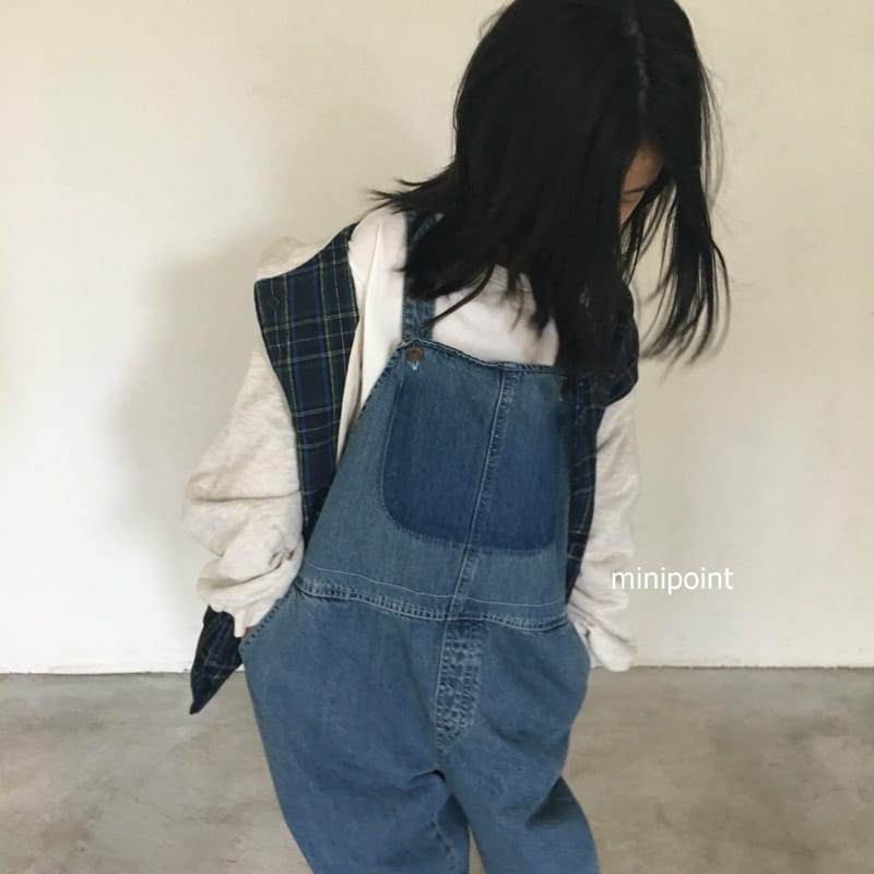 MINIPOINT - Korean Children Fashion - #Kfashion4kids - Jeans Jeans Overall - 3