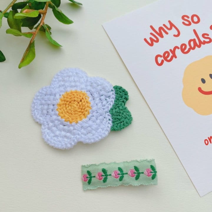 MINS - Korean Children Fashion - #Kfashion4kids - Greenary Hairpin [set of 4] - 4