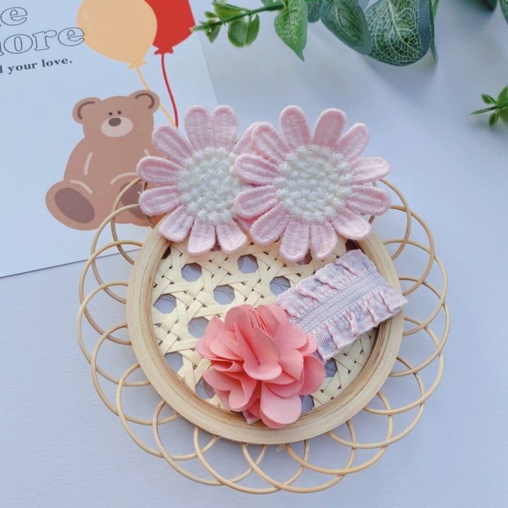 MINS - Korean Children Fashion - #Kfashion4kids - Pink Mood Hairpin [set of 5] - 2