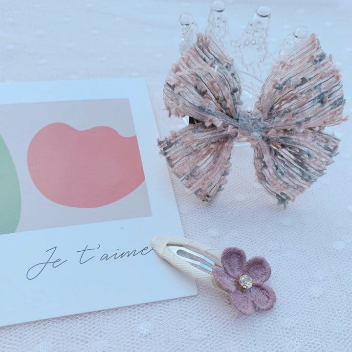 MINS - Korean Children Fashion - #Kfashion4kids - Sophia Lace Hairpin [set of 4] - 5