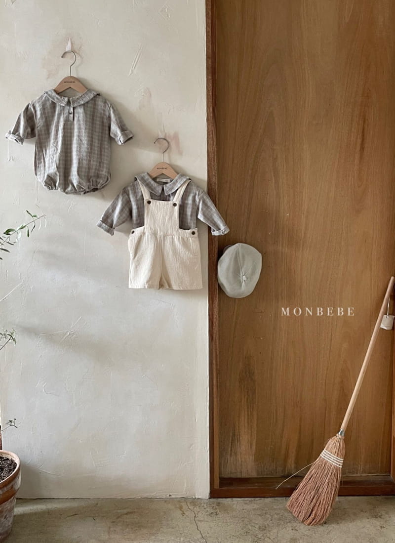 MONBEBE - Korean Children Fashion - #Kfashion4kids - Check Sailor Bodysuit - 6
