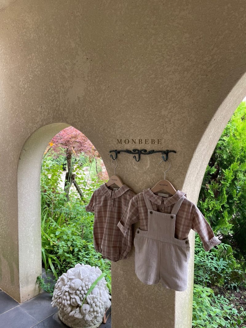 MONBEBE - Korean Children Fashion - #Kfashion4kids - Check Sailor Bodysuit - 7