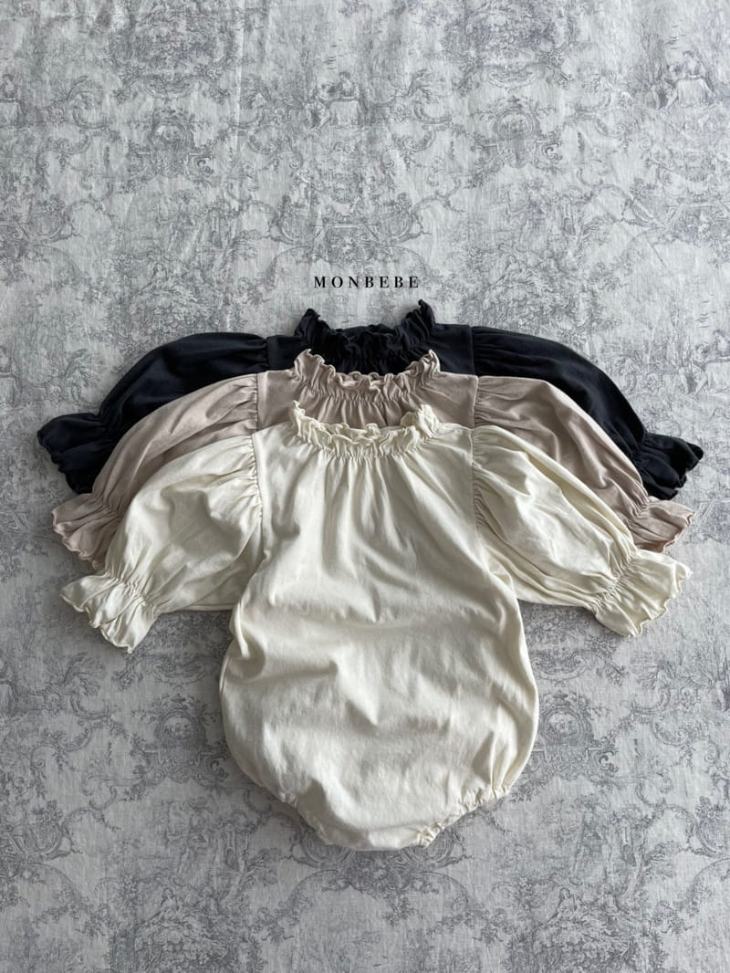 MONBEBE - Korean Children Fashion - #Kfashion4kids - Organic Shirring Bodysuit - 4