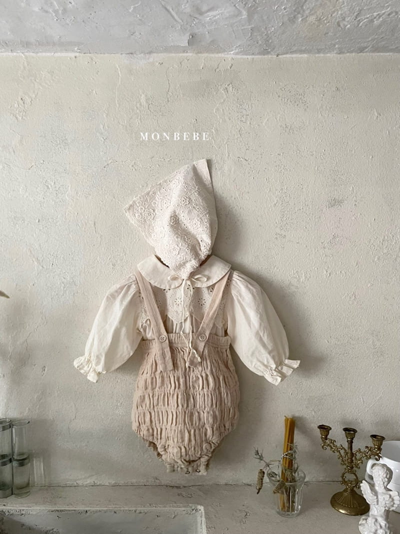 MONBEBE - Korean Children Fashion - #Kfashion4kids - Smocked Suspender Bloomer - 12