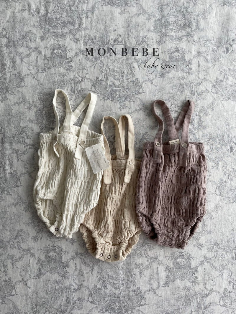 MONBEBE - Korean Children Fashion - #Kfashion4kids - Smocked Suspender Bloomer - 4