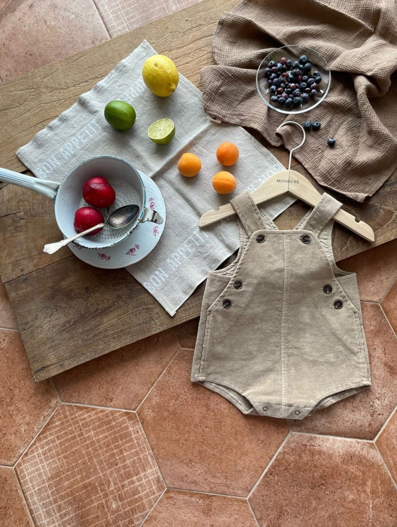 MONBEBE - Korean Children Fashion - #Kfashion4kids - Corduroy Romper - 2