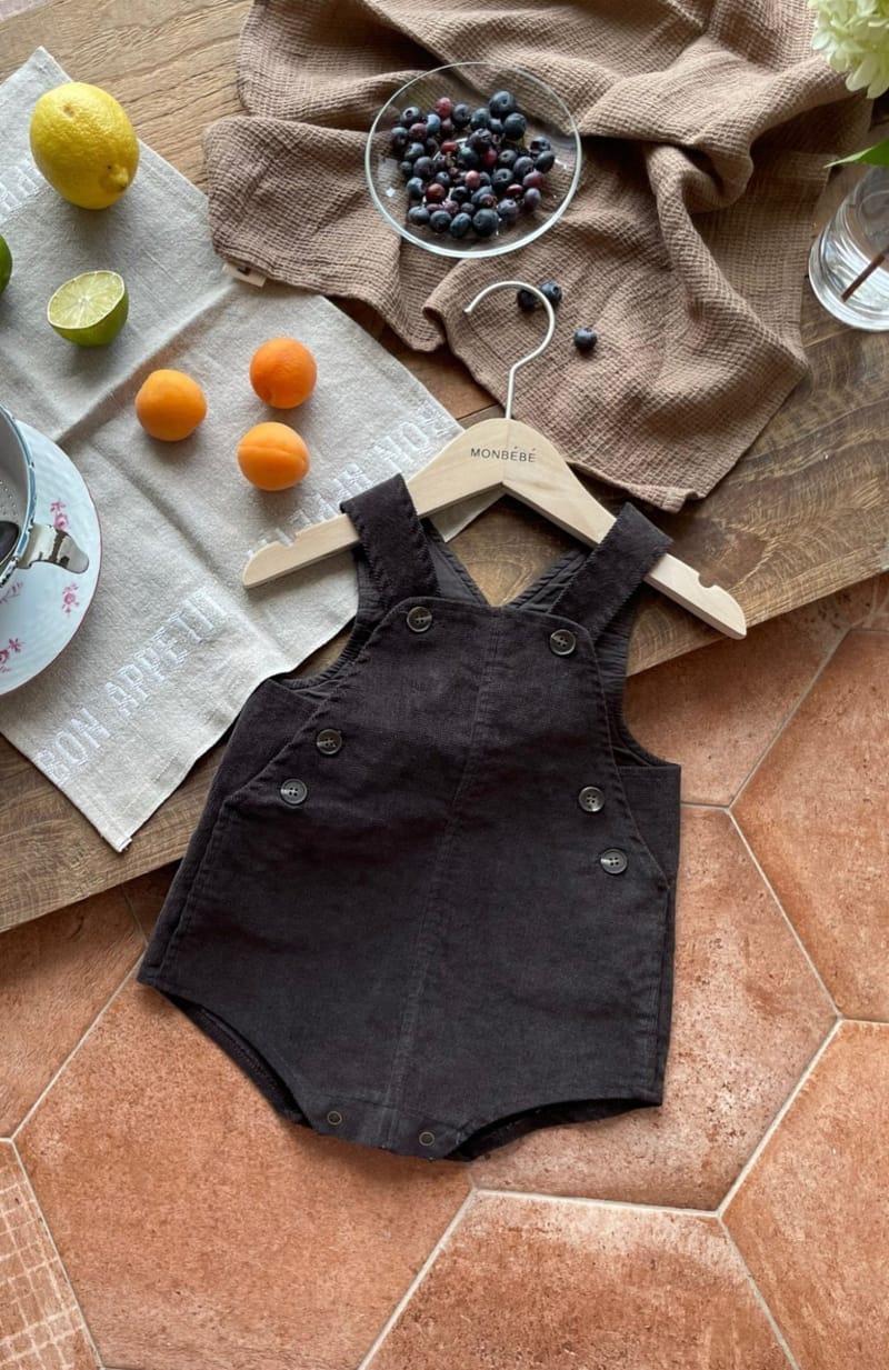 MONBEBE - Korean Children Fashion - #Kfashion4kids - Corduroy Romper - 3
