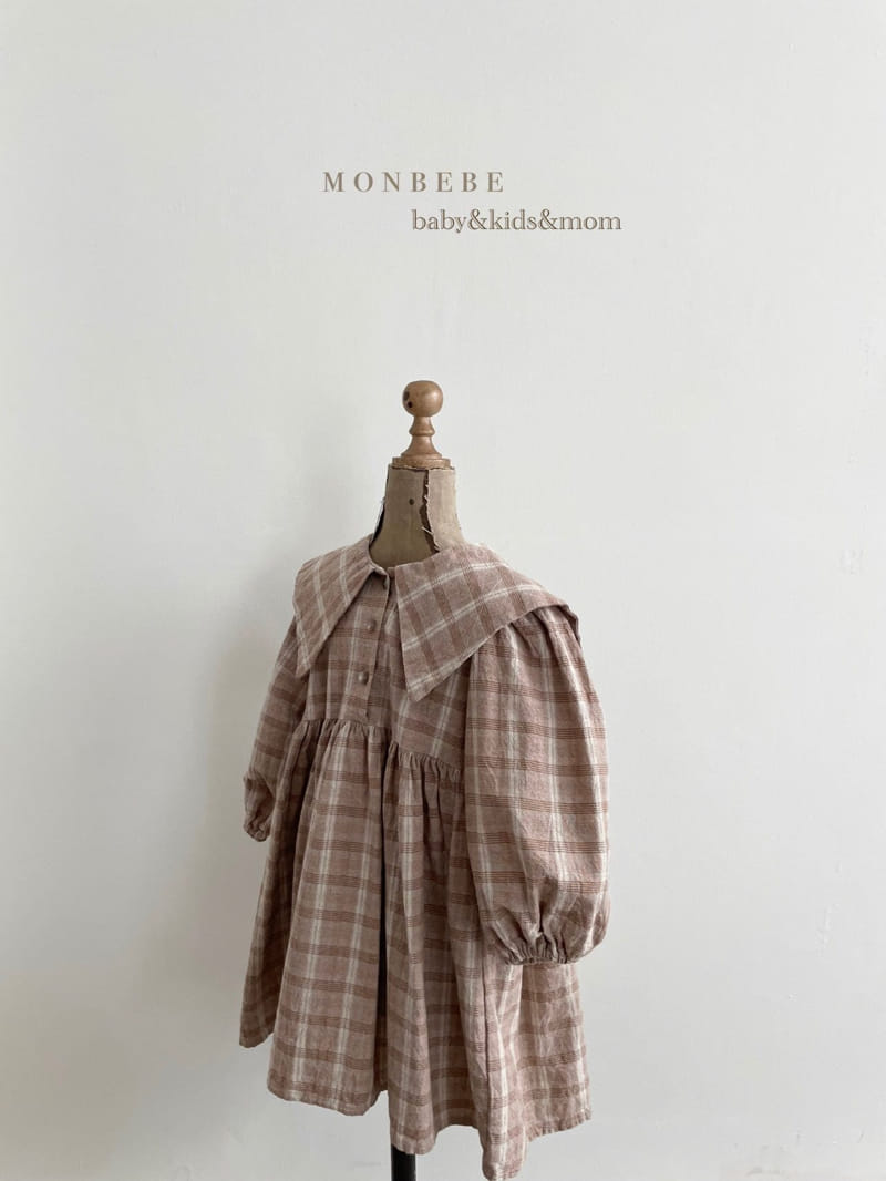 MONBEBE - Korean Children Fashion - #Kfashion4kids - Check Sailor One-piece - 5