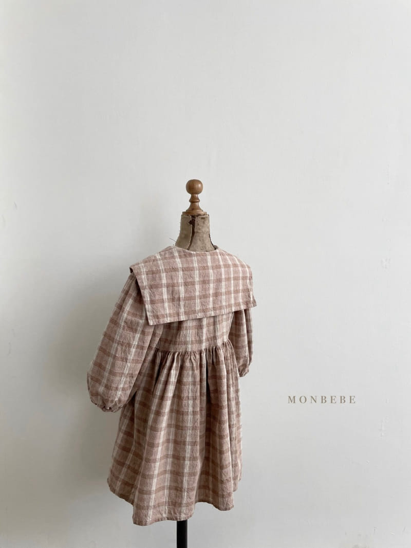 MONBEBE - Korean Children Fashion - #Kfashion4kids - Check Sailor One-piece - 6